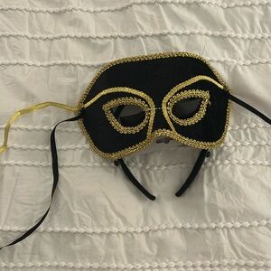 Black and Gold Masquerade Mask